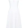 Samaria Weißes Midi-Korsetts-Kleid Samaria Weißes Midi-Korsetts-Kleid