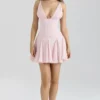 Samida Rosa Satin-Korsetts-Minikleid Samida Rosa Satin-Korsetts-Minikleid