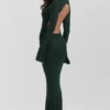 Sancha Maxikleid aus Strick in Waldgrün Sancha Maxikleid aus Strick in Waldgrün