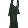 Sancha Maxikleid aus Strick in Waldgrün Sancha Maxikleid aus Strick in Waldgrün