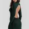 Sancha Maxikleid aus Strick in Waldgrün Sancha Maxikleid aus Strick in Waldgrün