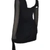 Santa Black Glitter Cutout Mini Kleid Santa Black Glitter Cutout Mini Kleid
