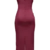 Santana Berry Satin-Midi-Kleid ohne Träger Santana Berry Satin-Midi-Kleid ohne Träger
