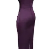 Santana Grape Satin-Midi-Kleid ohne Träger Santana Grape Satin-Midi-Kleid ohne Träger