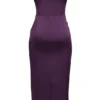 Santana Grape Satin-Midi-Kleid ohne Träger Santana Grape Satin-Midi-Kleid ohne Träger