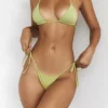 Santorini Bikinis mit Olivgrünen Unterteilen mit seitlichen Bändern Santorini Bikinis mit Olivgrünen Unterteilen mit seitlichen Bändern