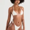 Santorini Ivory Bikinis mit seitlichen Bändern als Unterteile Santorini Ivory Bikinis mit seitlichen Bändern als Unterteile