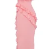 Sarina Apricot Rüschen-Maxikleid Sarina Apricot Rüschen-Maxikleid