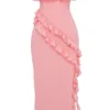 Sarina Apricot Rüschen-Maxikleid Sarina Apricot Rüschen-Maxikleid