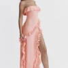 Sarina Apricot Rüschen-Maxikleid Sarina Apricot Rüschen-Maxikleid