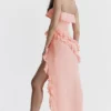 Sarina Apricot Rüschen-Maxikleid Sarina Apricot Rüschen-Maxikleid