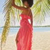 Sarina Fuchsia Rüschen-Maxikleid Sarina Fuchsia Rüschen-Maxikleid
