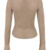 Savannah Taupe Langarm-Strick-Oberteil Savannah Taupe Langarm-Strick-Oberteil