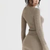 Savannah Taupe Langarm-Strick-Oberteil Savannah Taupe Langarm-Strick-Oberteil