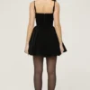 Selina – Mini-Kleid aus schwarzem Samt und Tüll Selina – Mini-Kleid aus schwarzem Samt und Tüll