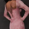Seraphina – Korsetts-Kleid mit rosa Print Seraphina – Korsetts-Kleid mit rosa Print