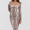 Seraphina Korsetts-Kleid mit Schlangenprint Seraphina Korsetts-Kleid mit Schlangenprint