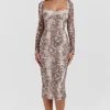 Seraphina Korsetts-Kleid mit Schlangenprint Seraphina Korsetts-Kleid mit Schlangenprint