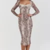 Seraphina Korsetts-Kleid mit Schlangenprint Seraphina Korsetts-Kleid mit Schlangenprint