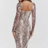 Seraphina Korsetts-Kleid mit Schlangenprint Seraphina Korsetts-Kleid mit Schlangenprint