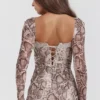Seraphina Korsetts-Kleid mit Schlangenprint Seraphina Korsetts-Kleid mit Schlangenprint