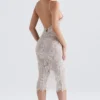 Serelle Midi-Kleid aus antik-elfenbeinfarbener Spitze Serelle Midi-Kleid aus antik-elfenbeinfarbener Spitze