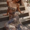 Seren Leopard – Handbesticktes Maxikleid Seren Leopard – Handbesticktes Maxikleid