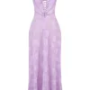 Seren Orchid Maxikleid mit Blumenmuster und Spitzenrücken Seren Orchid Maxikleid mit Blumenmuster und Spitzenrücken