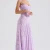 Seren Orchid Maxikleid mit Blumenmuster und Spitzenrücken Seren Orchid Maxikleid mit Blumenmuster und Spitzenrücken