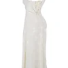Seren Vintage cremefarbenes Maxikleid mit Blumenmuster und Spitzenrücken Seren Vintage cremefarbenes Maxikleid mit Blumenmuster und Spitzenrücken