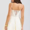 Serenita Vintage-Minikleid in Creme mit Blumenmuster Serenita Vintage-Minikleid in Creme mit Blumenmuster