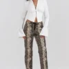 Serina Hose aus veganem Leder mit Schlangenprint Serina Hose aus veganem Leder mit Schlangenprint