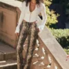 Serina Hose aus veganem Leder mit Schlangenprint Serina Hose aus veganem Leder mit Schlangenprint