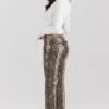 Serina Hose aus veganem Leder mit Schlangenprint Serina Hose aus veganem Leder mit Schlangenprint