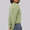 Signature Matcha Kaschmir + Merinowolle-Strickjacke Signature Matcha Kaschmir + Merinowolle-Strickjacke
