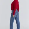 Signature Strickjacke aus rotem Kaschmir und Merinowolle Signature Strickjacke aus rotem Kaschmir und Merinowolle