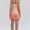 Sirena Sorbet Satin-Trägerloses Minikleid Sirena Sorbet Satin-Trägerloses Minikleid