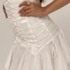 Sirena Weißes, trägerloses Minikleid mit Schnürung Sirena Weißes, trägerloses Minikleid mit Schnürung