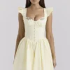 Sisi Lemon Baumwoll-Minikleid mit Stickerei Sisi Lemon Baumwoll-Minikleid mit Stickerei