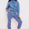 Halo Azure Oversize-Hoodie mit Baumwollfleece-Rückseite