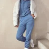 Halo Azure Oversize-Hoodie mit Baumwollfleece-Rückseite