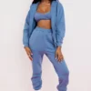Sky Azure Jogginghose mit Fleece-Rückseite Sky Azure Jogginghose mit Fleece-Rückseite