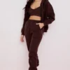 Storm Chocolate Hoodie mit Reißverschluss und Baumwollfleece-Innenseite Storm Chocolate Hoodie mit Reißverschluss und Baumwollfleece-Innenseite