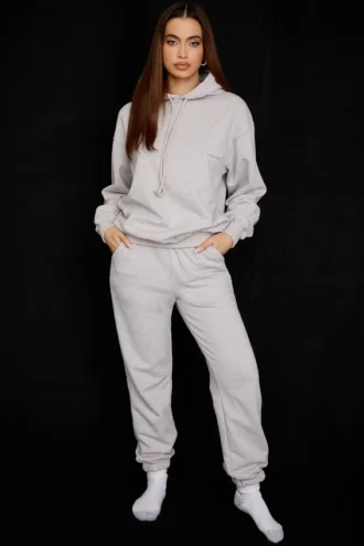 Sky Hellgraue Fleece-Hose für den Sport