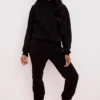 Halo Ink Oversized-Hoodie aus Baumwolljersey mit Fleece-Rückseite