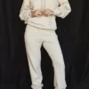 Sky Oatmeal Jogginghose mit Fleece-Rückseite Sky Oatmeal Jogginghose mit Fleece-Rückseite