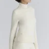 Skye Ivory Rollkragen-Pullover aus Merinowolle Skye Ivory Rollkragen-Pullover aus Merinowolle