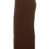 Sloane Maxi-Rock aus weichem Baumwollbouclé in Schokoladenbraun Sloane Maxi-Rock aus weichem Baumwollbouclé in Schokoladenbraun
