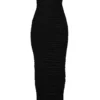 Sofia – Schwarzes, trägerloses Maxikleid aus Mesh Sofia – Schwarzes, trägerloses Maxikleid aus Mesh