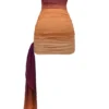 Sofie Ombre Mesh-Trägerloses Minikleid Sofie Ombre Mesh-Trägerloses Minikleid